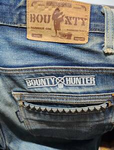 BOUNTY HUNTER×MACK DADDY/USED‐TAPERED BLUE JEANS