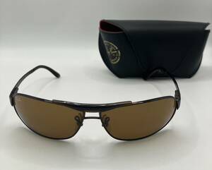 ◇1円スタート レイバン Ray-Ban サングラス sunglasses RB3323 014 63□12 3N ブラウン イタリア製 ケース付き