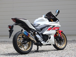 新品 WR’S YZF-R3 2022・2023～/MT-03 2023～(8BL-RH21J)スリップオン ラウンドタイプ 焼き色チタンサイレンサー BK2310JM ダブルアールズ