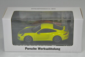 ミニチャンプス 1/43 ポルシェ 911 GT3 (991) イエロー Werksabholung 2015 1000台限定 Porsche 911 GT3 Werksabholung wax20130022