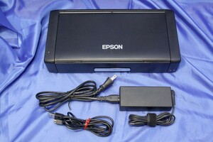 ●訳あり● EPSON/エプソン Wi-Fi対応 バッテリー内蔵 モバイルA4プリンター ◆PX-S05B/ACアダプター＆USBケーブル付き◆ 48467Y