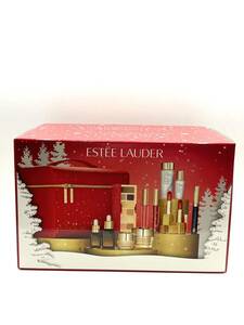 【コスメ12点/ポーチ付】ESTEE LAUDER エスティ ローダー メークアップ コレクション 2022 クリスマスコフレ スキンケア レッド系ポーチ