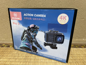 【新品】 MUSON Pro3　ムソンプロ3　4K Wi-Fi アクションカメラ　ウルトラHD　防水仕様