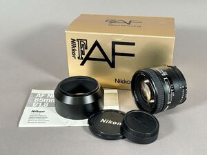 動作確認済 ニコン Nikon AF NIKKOR 85mm 1:1.8 カメラレンズ 箱付