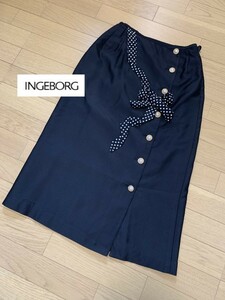 INGEBORG【インゲボルグ】リボン飾り Aライン スカート