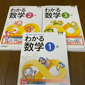 最新☆東京書籍参考　わかる数学　3冊