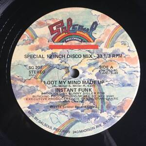 US ORIGINAL 12 ● INSTANT FUNK ● I GOT MY MIND MADE UP　ダンクラ　DE LA SOUL FEAT. Q-TIP　2PAC