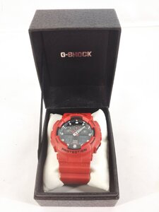 CASIO/GA-100B/G-SHOCK/カシオ/ジーショック/腕時計/時計/クォーツ/メンズ/レディース/レッド 電池交換済