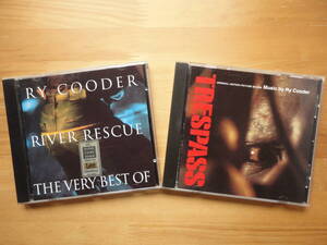 ●CD 独盤 ベスト・オブ ライ・クーダー RY COODER / RIVER RESCUE - THE VERY BEST OF + 米盤 トレスパス TRESPASS / OST 個人所蔵品 美品