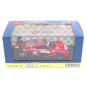 074 エブロ 1/43 モチュール オーテック GT-R No.23 SUPER GT GT500 2017 Rd.8 Motegi Winner ミニカー ※中古/難有