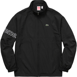 希少★新品本物【黒★M】★LACOSTE Track Jacket ラコステ トラック 袖ロゴ 正規店購入 レア 限定品 シュプリーム 入手困難 Supreme 2017SS