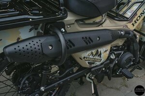 CT125 ハンターカブ　Accessories Parts製　極太　マフラー ガード CT125 　ピッチング　マットブラック　マフラー　ガード