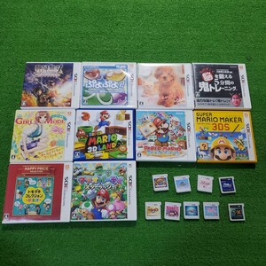 NINTENDO 3DS カセット ソフト 20本以下 19本 まとめ売り マリオパーティ スターラッシュ ぷよぷよ 桃太郎電鉄 戦国無双 ペーパーマリオ