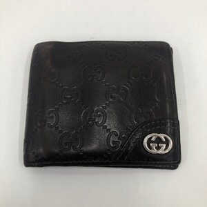 GUCCI グッチ 財布 二つ折り グッチシマ レザー 181671-2184【CLAQ7020】