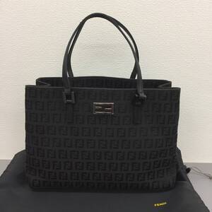 【美品】FENDI フェンディ ズッカ柄 ハンドバッグ ズッキーノ 