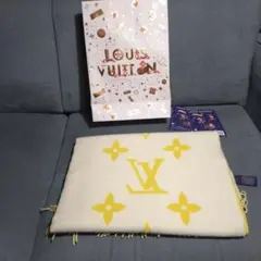 Louis Vuitton マフラー　イエロー　カシミヤ　クリーニング済み