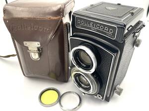 ROLLEICORD　75mm　1:3.5　フィルター　おまけ ケース　 ローライコード　　rollei cord