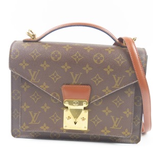 93418★1円スタート★LOUIS VUITTON ルイヴィトン 外美品 モンソー ベタ無し セカンドバッグ 2WAY ヴィンテージ モノグラム ハンドバッグ