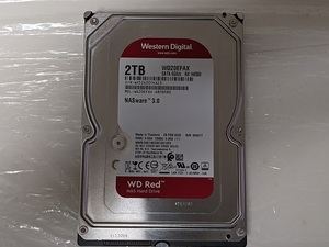 WESTERN DIGITAL Red WD20EFAX NX HA500 2TB 3.5インチ SATA HDD WD ウェスタンデジタル レッド NASware3.0【中古】②