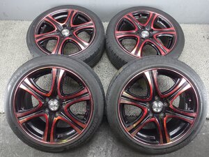 002-42　CEREBRO　アルミホイール タイヤセット　17×7J　215/45R17　4本