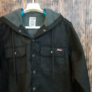 中古 アメリカ古着 Dickies ディッキーズ パーカージャケット メンズ Sサイズ 黒 ブラック アウトドア 作業着 ジャンバー 裏起毛 送料無料