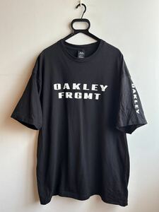 【美品】OAKLEY×FRAGMENT コラボTシャツ メンズ 2XL 黒 ブラック PERFORMANCE FIT 日本製 オークリー×フラグメント