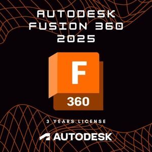 正規 Autodesk Fusion 360 2022/2023/2024/2025 Win64bit/Mac 3台利用可 3年版 ～2027年迄