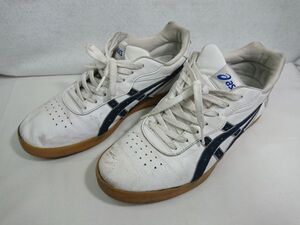 asics アシックス トレーニングシューズ ビッカー ホワイト×ネイビー 25.5cm TGV721 ls345