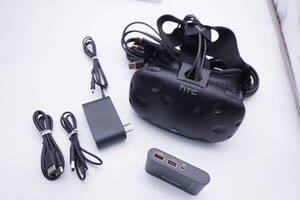 HTC VIVE　ヘッドマウント　リンクボックス　配線類　ACアダプター　など　VR　HMD