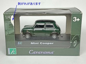 ミニクーパー　(214)　ホンウェル製　ミニクーパー 1/43 黒/緑