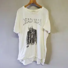 イロコイ Tシャツ 半袖 スカル プリント DEAD MAN カットソー 2