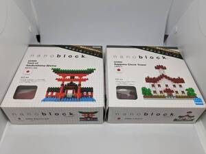 ナノブロック nanoblock NBH-017 厳島神社の大鳥居 NBH-044 札幌時計台 新品