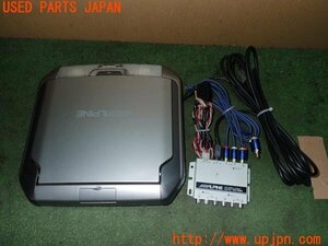 3UPJ=17110559]ランクル100(UZJ100W)前期 ALPINE アルパイン TMX-R1000 フリップダウンモニター 中古