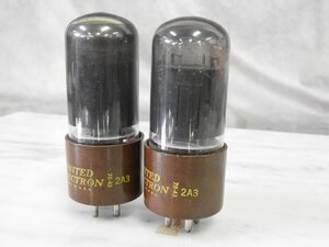 ☆ UNITED Electron 2A3 真空管2本 ☆現状品☆