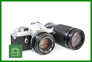 【同梱歓迎】実用■ペンタックス PENTAX MX＋50mm F1.7＋ 80-200mm F4.5■シャッター全速・露出計完動■AD594