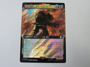 MTG 美品 【センチネル、サラ・リオンズ（拡張アートサージFOIL）】 （レア） Fallout PIP 日 1枚迄