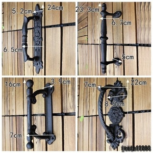 【utr】レトロな雰囲気 ドアハンドル 取っ手▲持ち手 レバー 引き戸 ドアノブ アンティーク 玄関 扉 アイアン 店舗 カフェ
