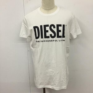 DIESEL XXL ディーゼル Tシャツ 半袖 半袖カットソー プリントTシャツ クルーネックカットソー T Shirt 白 / ホワイト / 10120838