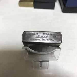 ZIPPO ジッポ ソリッドチタン solid Titanium 2001年製 初期ロット