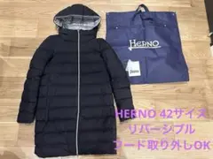 HERNO ヘルノ レディース リバーシブルロング ダウンコート PI0531D