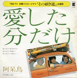 傷無EP・阿呆鳥（愛した分だけ／窓越しに東京）「その細き道｝主題歌