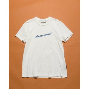 AMI Alexandre Mattiussi アミ アレクサンドル マテュッシ Amicalement プリントTシャツ ホワイト 白 S m0025-11-025