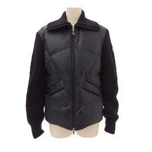 モンクレール CARDIGAN TRICOT ニット 切替 ダウンジャケット 9B000 16 M2089 レディース ブラック MONCLER 中古 【アパレル・小物】