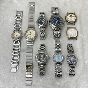 まとめ売り ジャンク品 腕時計 SEIKO CITIZEN CASIO nixon BRICKS セイコー シチズン カシオ 動作未確 メンズ レディース 9点セット