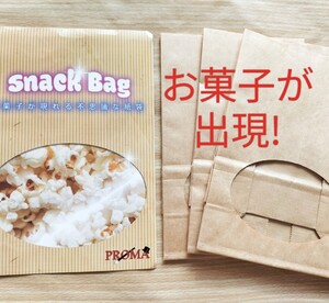 【★ロック機能搭載！お菓子の出現！種からポップコーンへの変化！ スナックバッグ マジック 手品 ★】