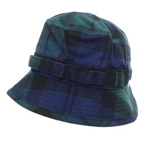 【特別価格】WTAPS 22AW JUNGLE 01 HAT チェック バケット ハット キャップ グリーン サイズ ユニセックス2