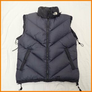 ★THE NORTH FACE/ザノースフェイス ASCENT VEST ダウンベスト メンズL/ネイビー/ナイロン100%/アウター&0142400043