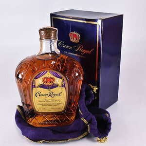 ★クラウン ローヤル 1979 ★特級 ＊巾着袋 箱付 750ml 40% カナディアン ロイヤル CROWN ROYAL L080611