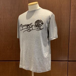 Berluti ベルルッティ スエードエフェクト スクリット Tシャツ グレー 灰色 Sサイズ トップス シルク コットン メンズ 管理RY25000085