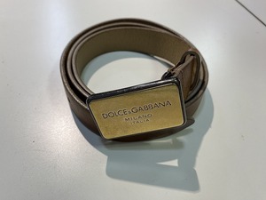 期間限定セール ドルチェ＆ガッバーナ DOLCE & GABBANA ベルト メンズ グレー・ブラック系 BC3652